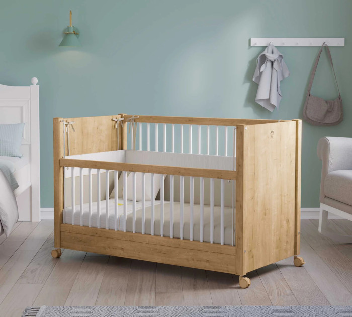 Cilek MOCHA Wheel Babybett / Beistellbett auf Rollen, 60x120 cm
