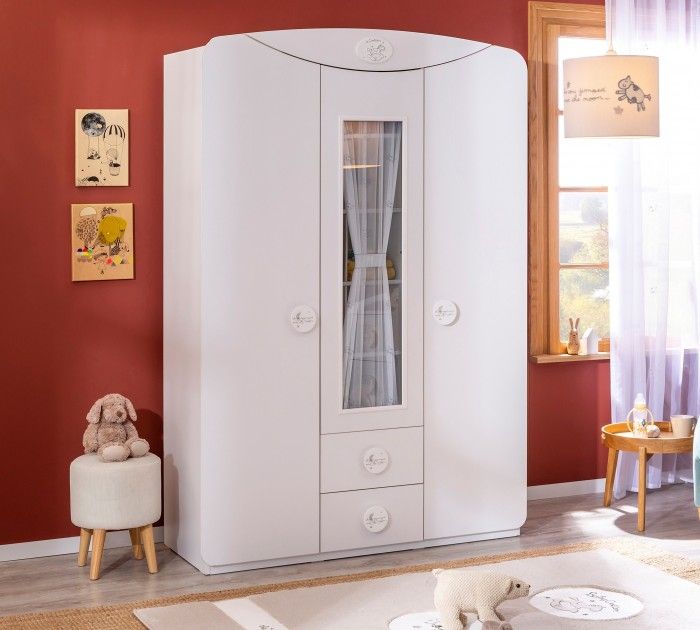 Cilek BABY COTTON Kleiderschrank mit Fenstertür