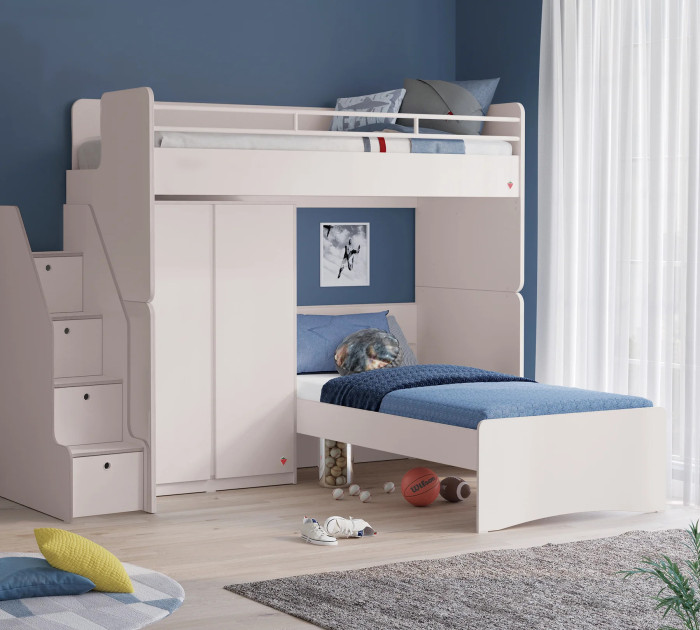 Cilek STUDIO Etagenbett mit Kleiderschrank