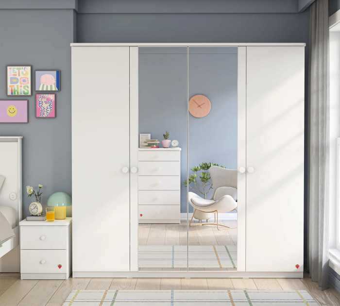 Cilek VARIA weiß Kleiderschrank, 4-trg.