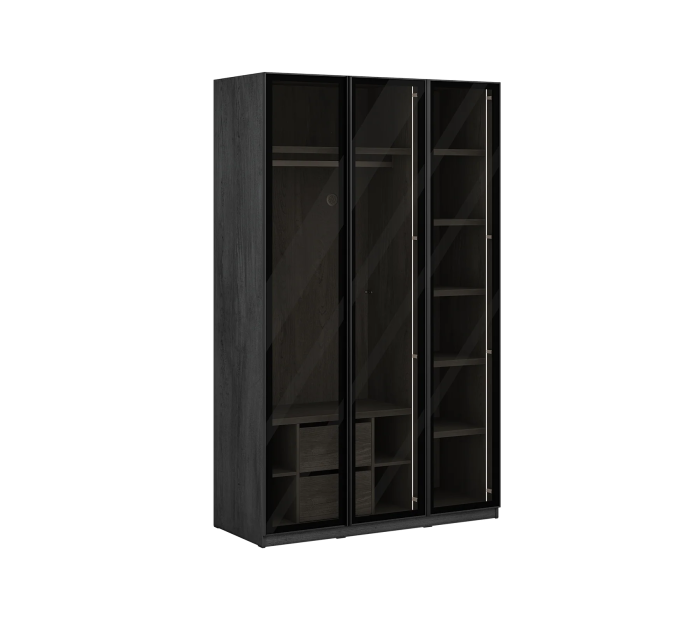 Cilek DARK METAL Kleiderschrank, 3-trg.