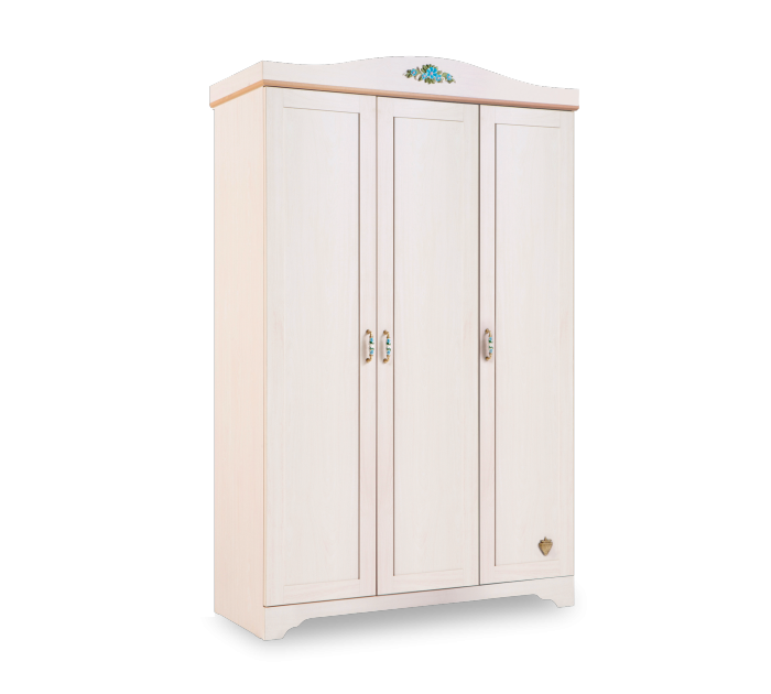 Cilek FLOWER Kleiderschrank, 3-türig
