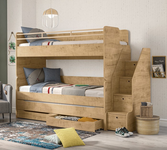 Cilek MOCHA Studio Etagenbett mit Treppe 90x200 cm