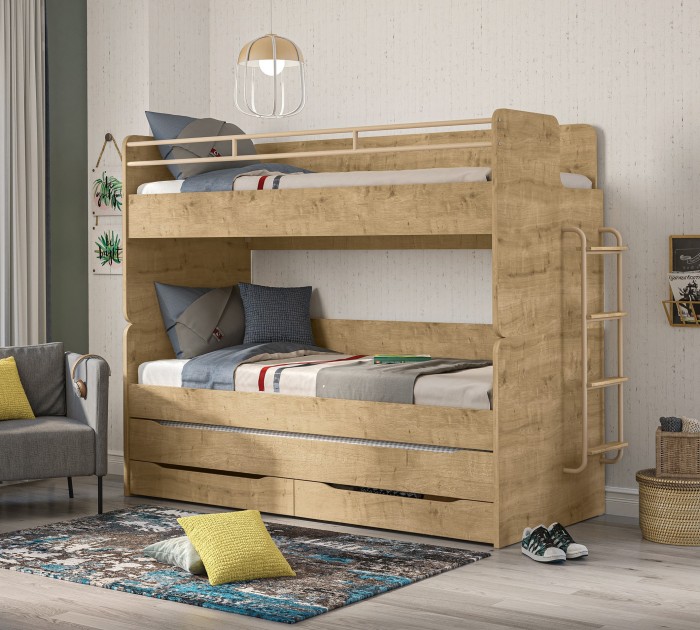 Cilek MOCHA Studio Etagenbett mit Leiter, 90x200 cm
