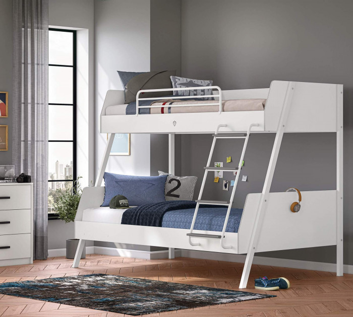 Cilek WHITE Etagenbett, 90x200 / 120x200 cm