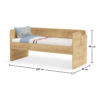 Vorschau: Cilek MOCHA Studio Etagenbett mit Leiter, 90x200 cm Vorschau: Cilek MOCHA Studio Etagenbett mit Leiter, 90x200 cm