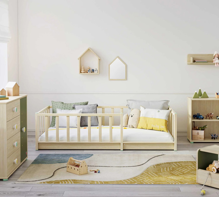 Cilek MONTES natur Bodenbett, 90x190 cm