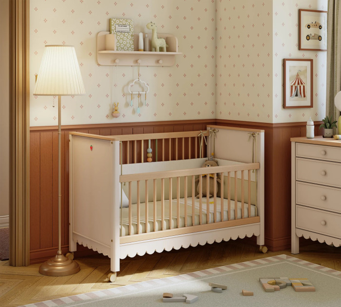 Cilek TOON Babybett auf Rollen, 60x120 cm